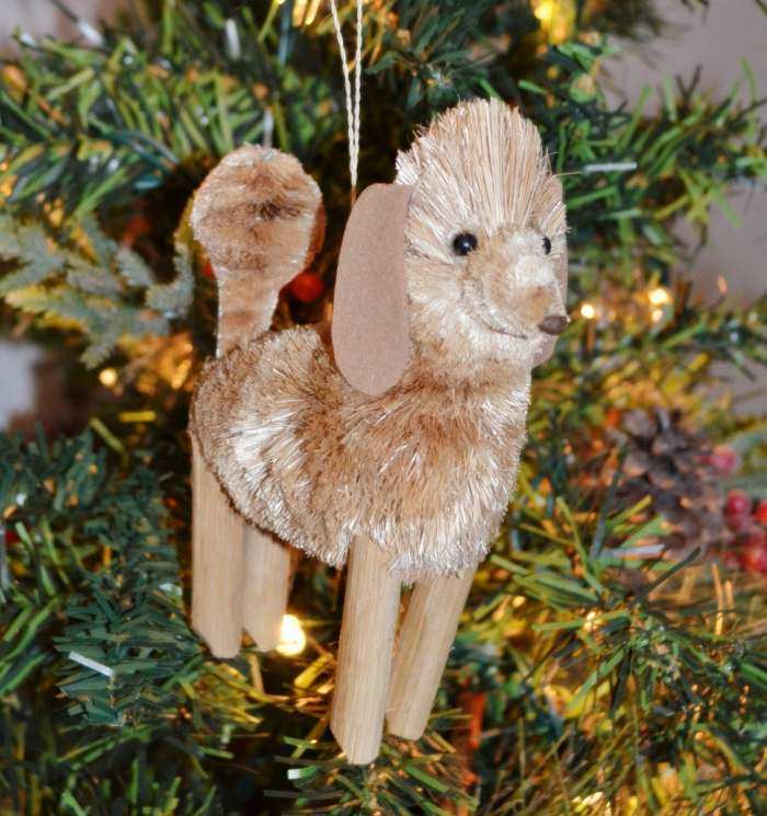 Brushart Bristle Brush Ornament Dog Poodle